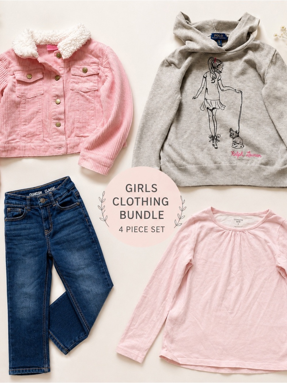 Lot of Girls Clothes 7 Years Everyday Mixed Brands Breathable Cotton Everyday